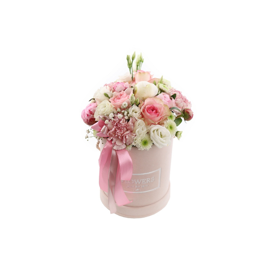 Flowerbox z kwiatów żywych